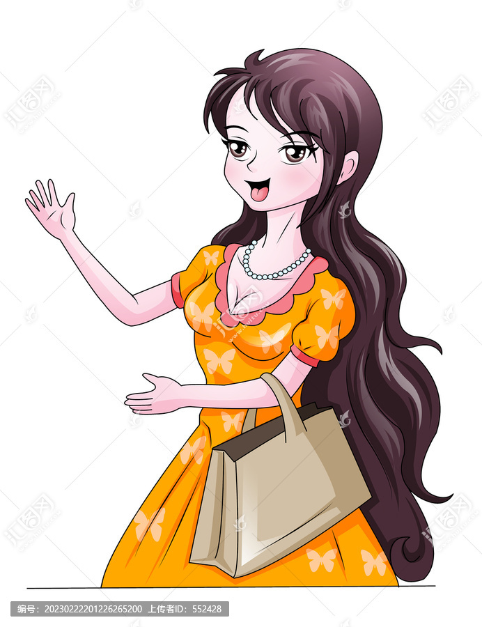 女神節(jié)插畫卡通
