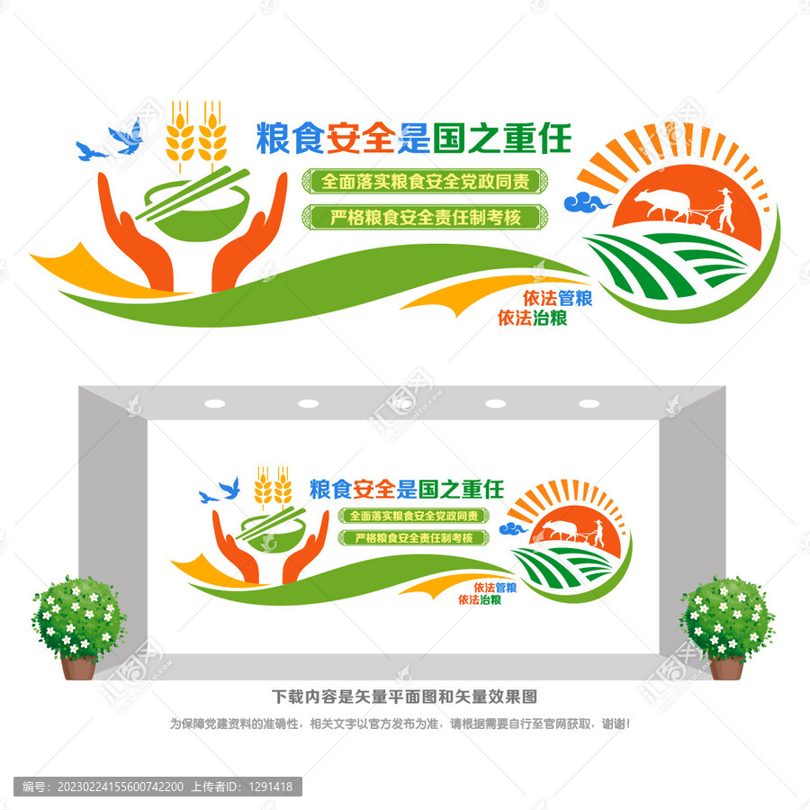 糧食安全宣傳墻