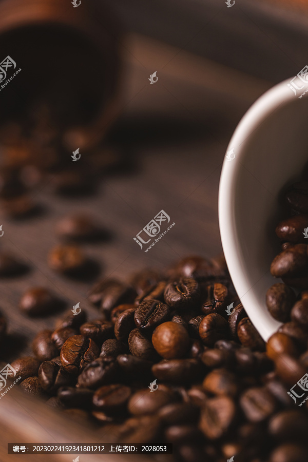 咖啡豆特写图片素材