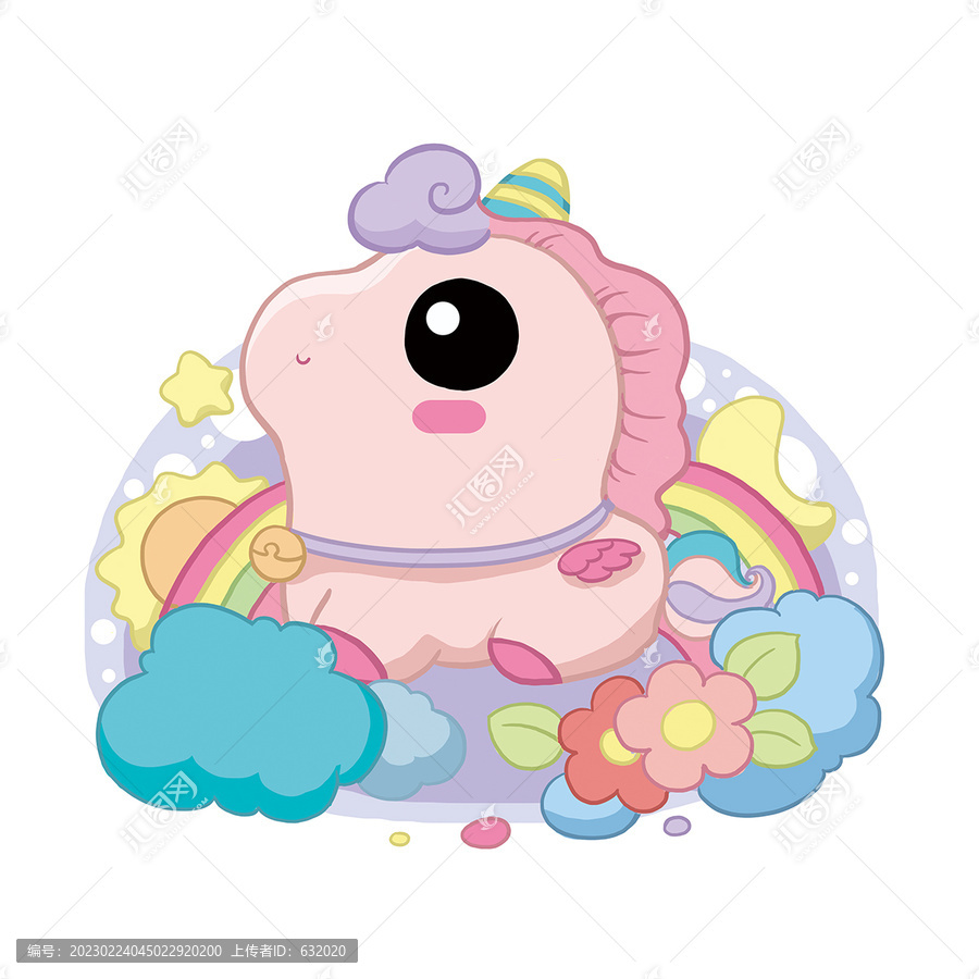 彩虹小馬卡通圖片