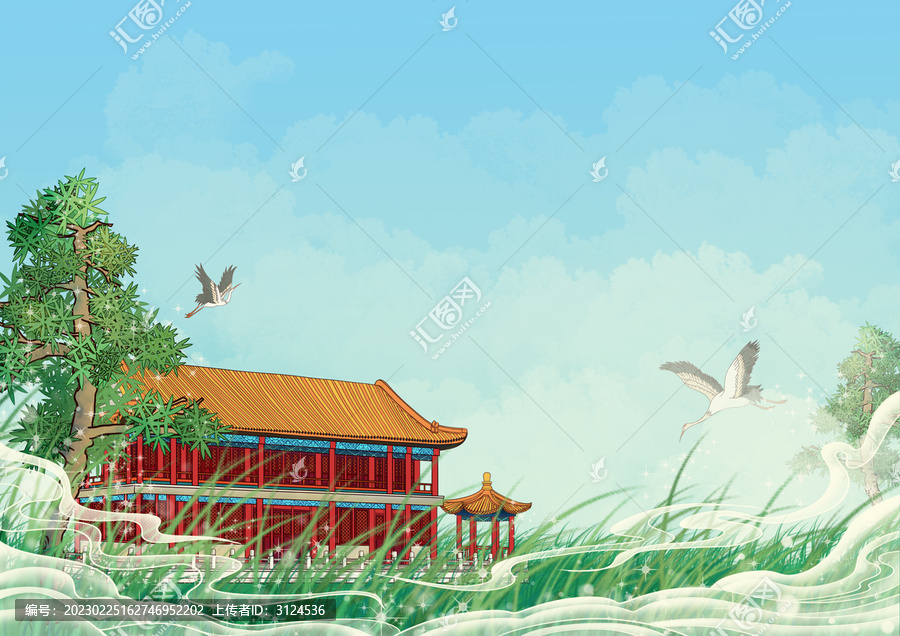 傳統(tǒng)二十四節(jié)氣插畫立夏橫板