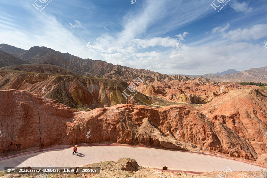 甘肃张掖七彩丹霞自然风景