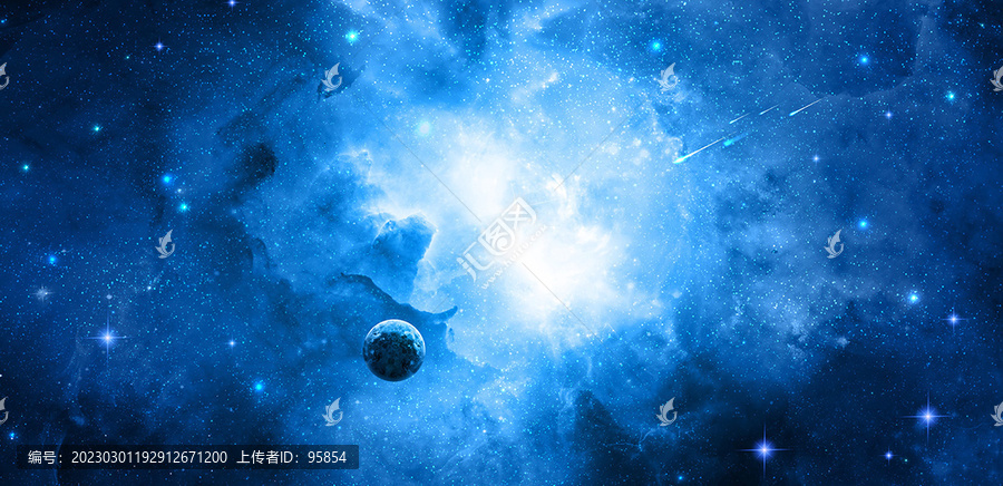 藍(lán)色星空背景