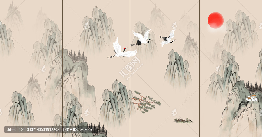 中國風山水畫