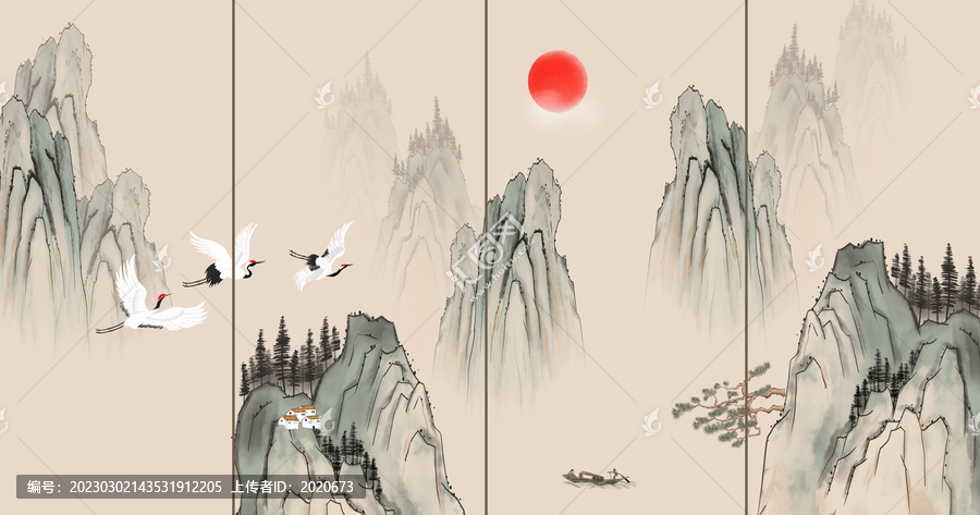 中國(guó)風(fēng)山水