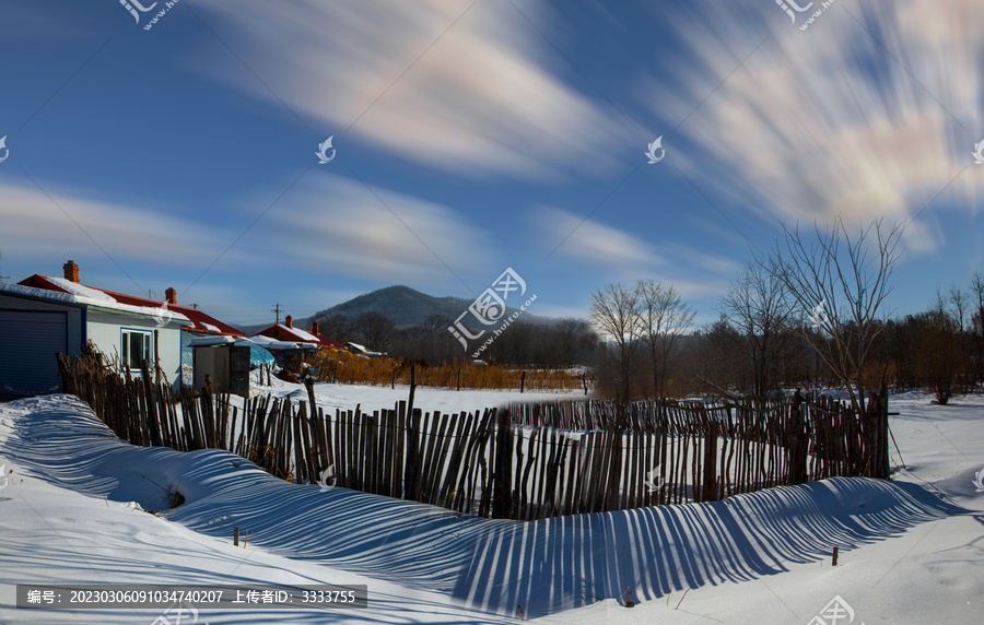 冬天雪村风光