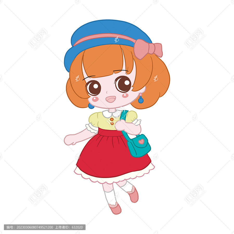 簡易卡通小女孩