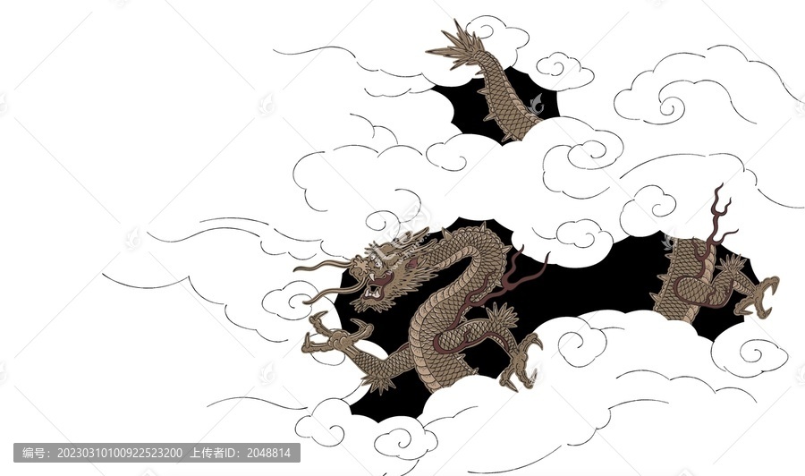 龍圖案