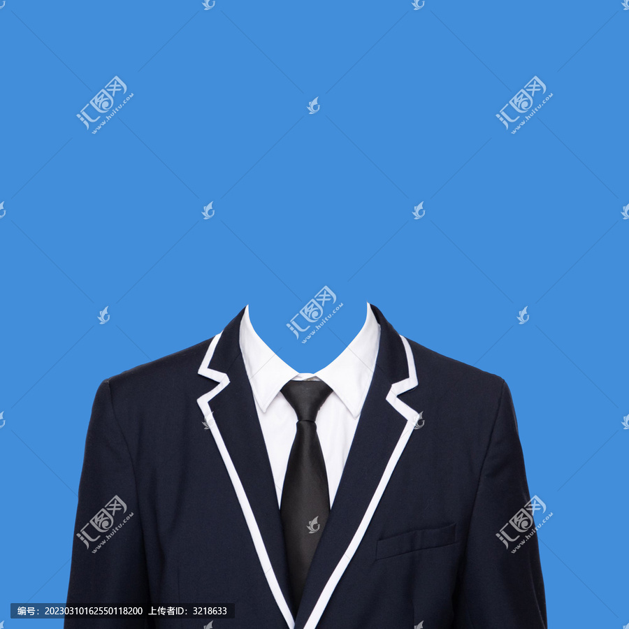 男性證件照素材模板