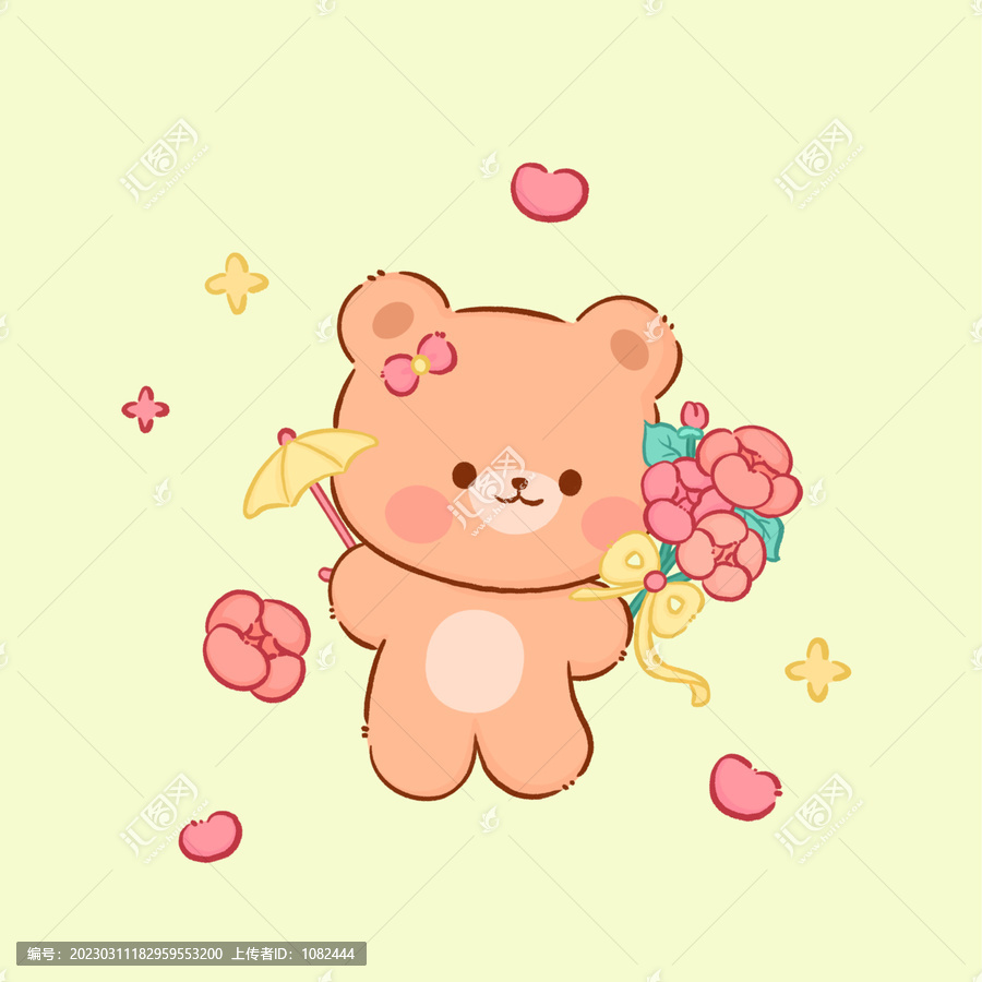 可愛卡通小熊