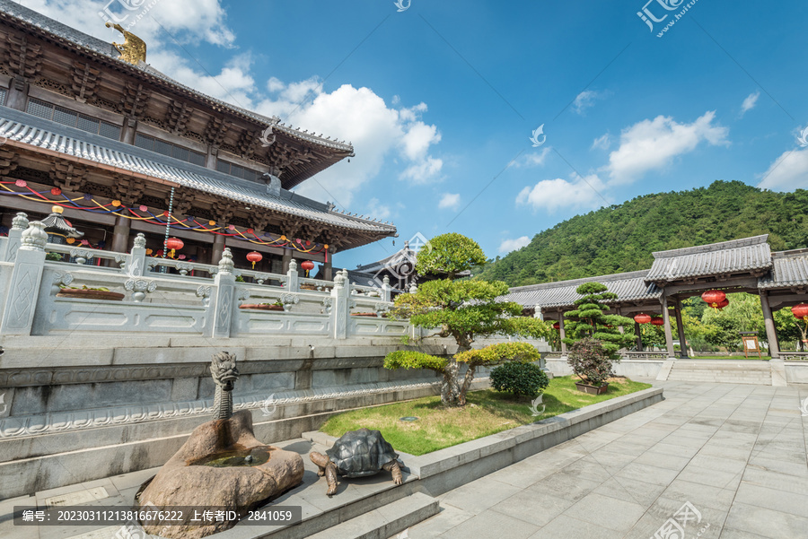 宁波溪口古建筑寺庙