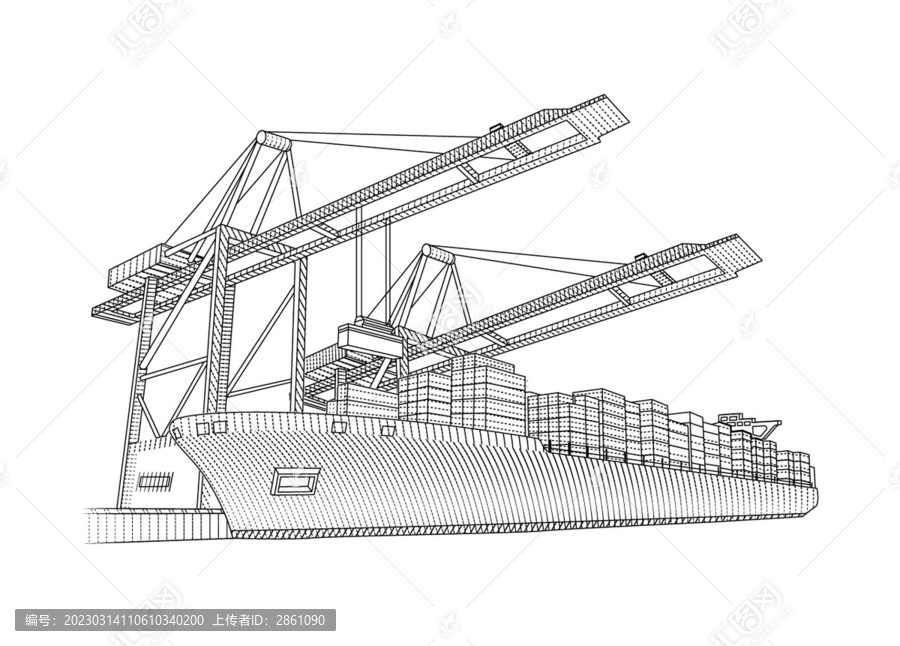 港口码头货船海运航海