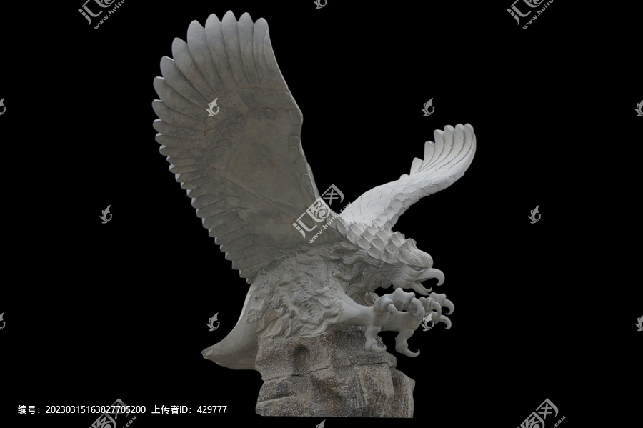 雄鹰展翅雕塑