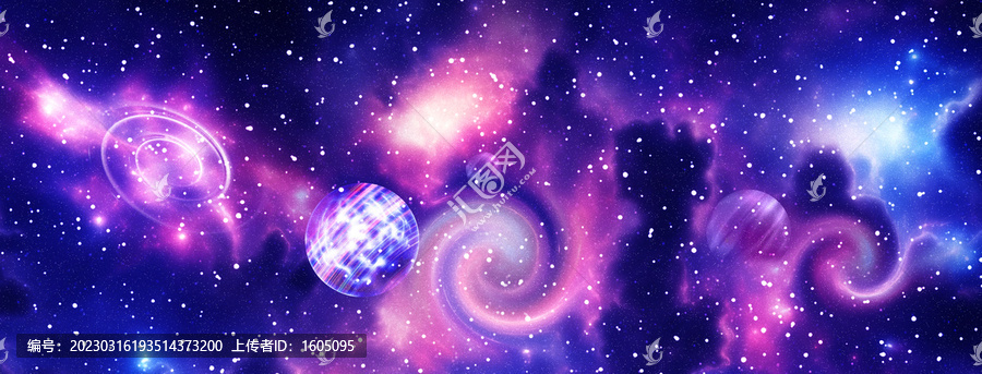 唯美星空kv夢幻漩渦銀河系