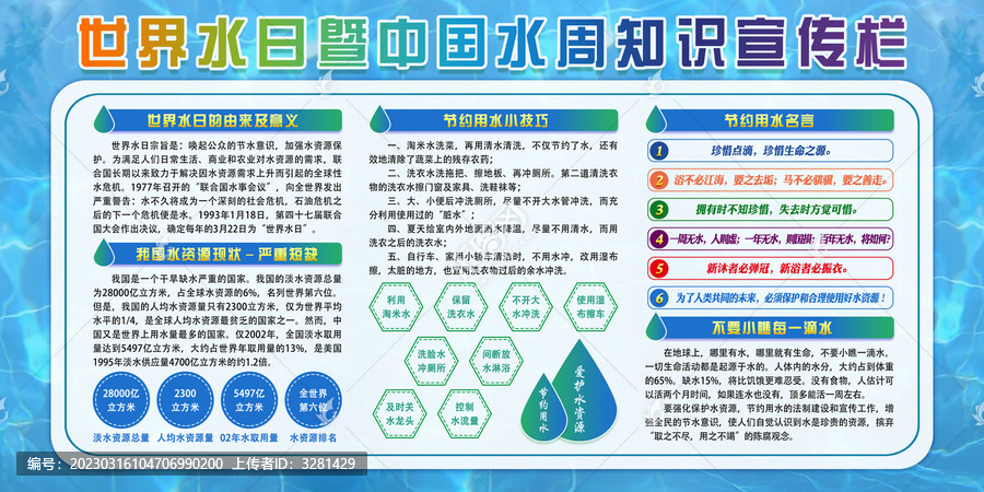 世界水日中國水周