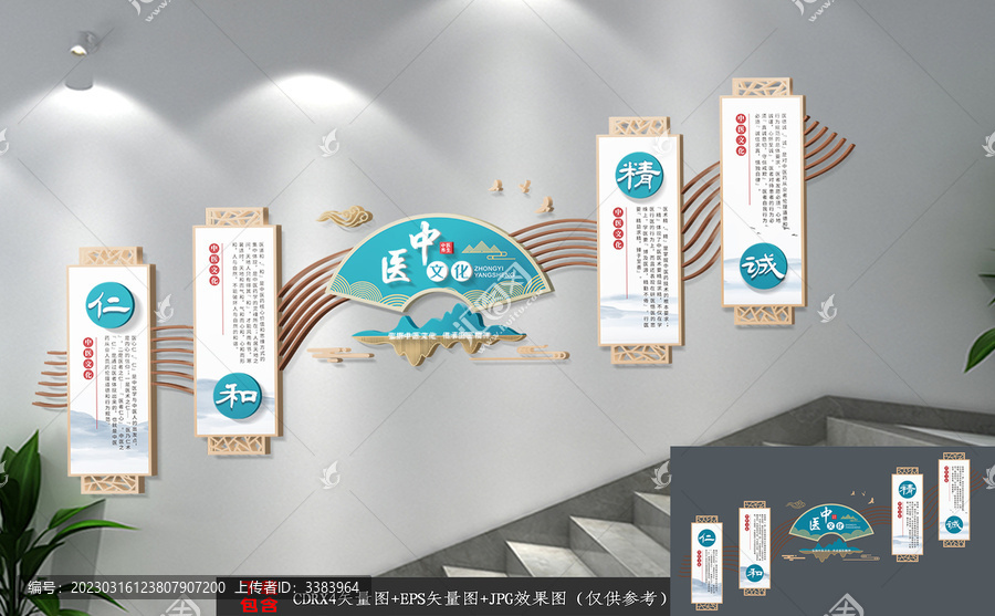 中醫(yī)樓道樓梯文化墻