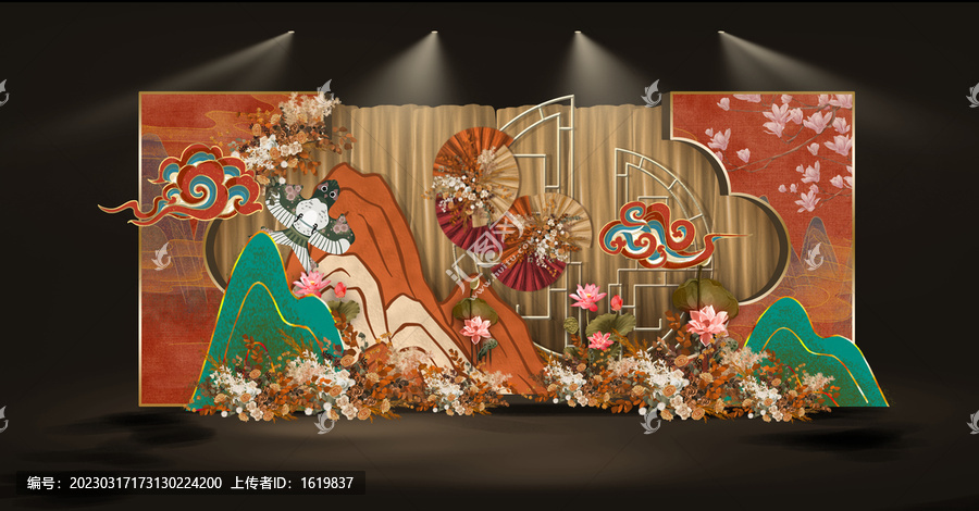 中式中國風(fēng)國潮婚禮