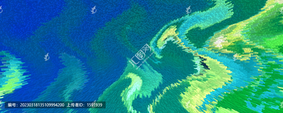 藍綠抽象地毯紋理