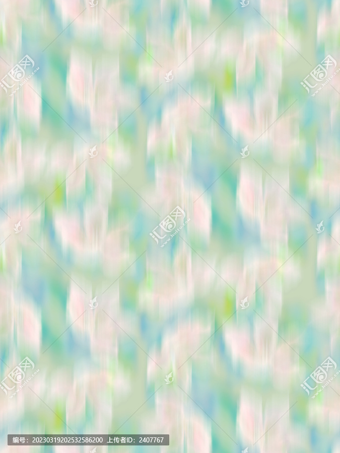 柔焦花卉印花圖案
