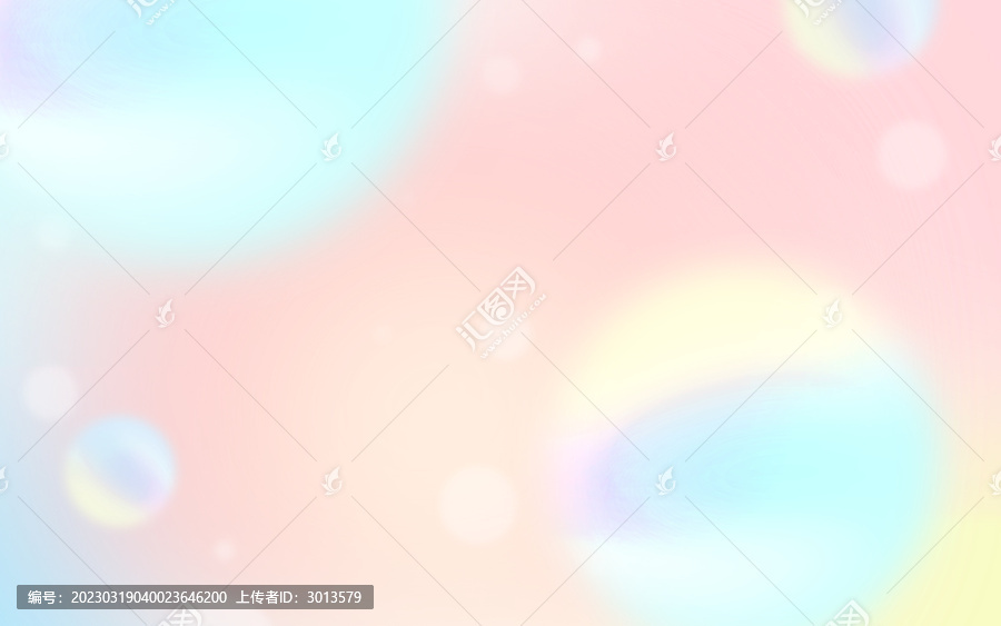 糖果色炫彩彌散漸變氣泡背景