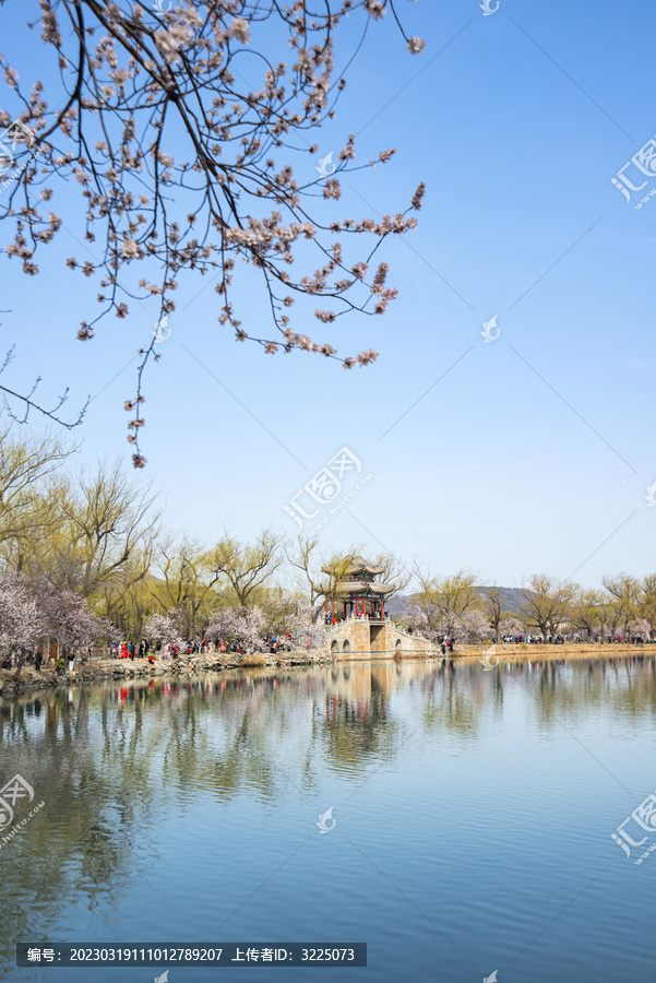 北京颐和园西堤春景