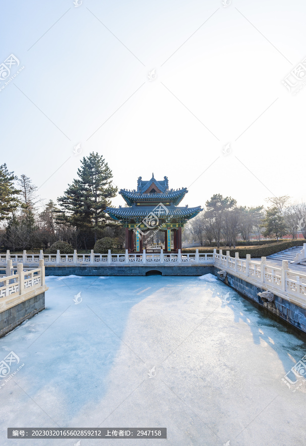 山西太原晋祠公园景观