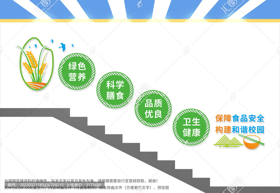 食品安全樓梯文化墻