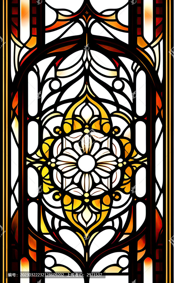 教堂玻璃窗花图案