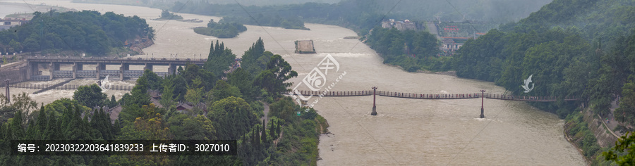 都江堰全景图