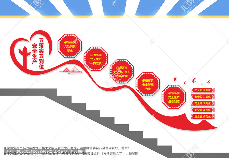 安全生產(chǎn)五落實(shí)五到位樓梯