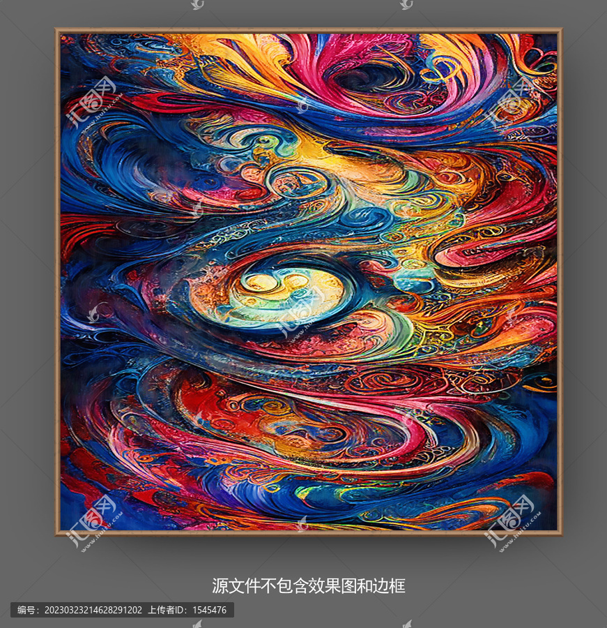 抽象油畫