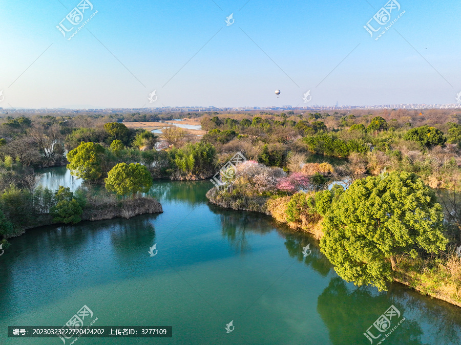 杭州西溪湿地国家公园航拍