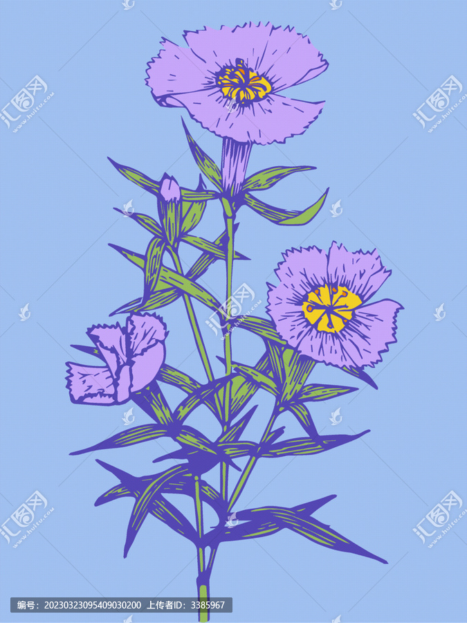 復古花園北歐花朵花卉裝飾畫