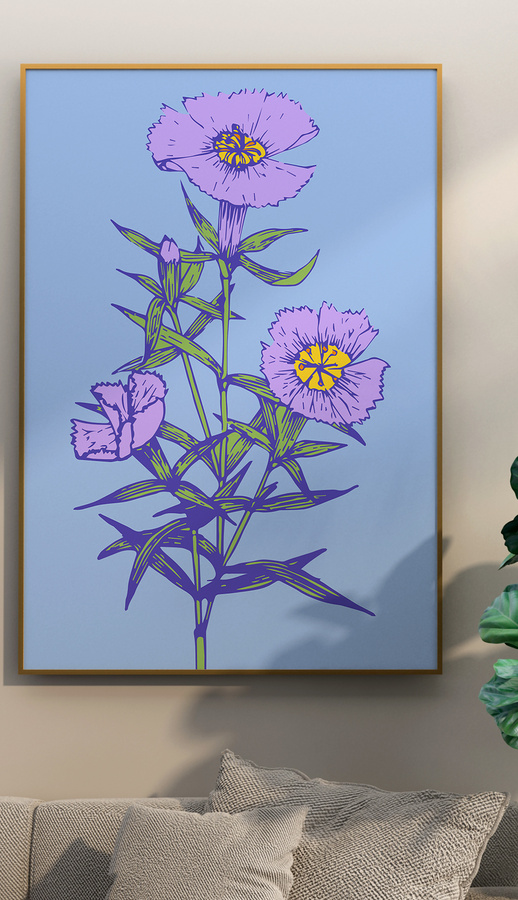 復古花園北歐花朵花卉裝飾畫