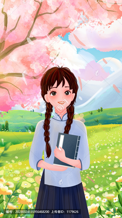 學(xué)院風(fēng)女孩手機(jī)殼