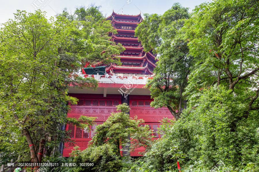 青城山老君阁背面