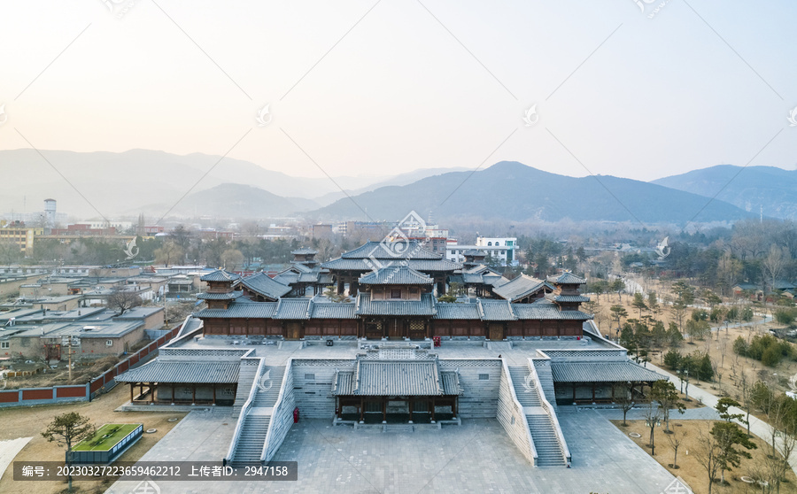 山西太原晋祠公园景观