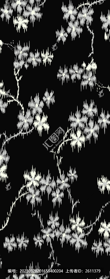 簡(jiǎn)約花朵印花圖案