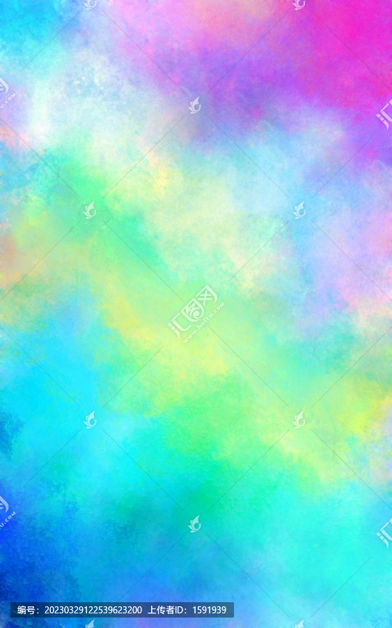 夢幻水彩背景