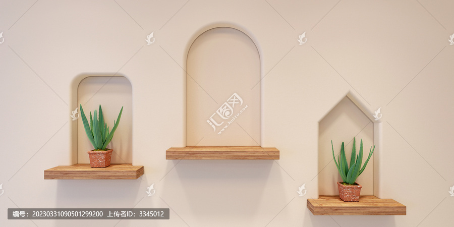 電商產(chǎn)品海報展臺蘆薈小清新