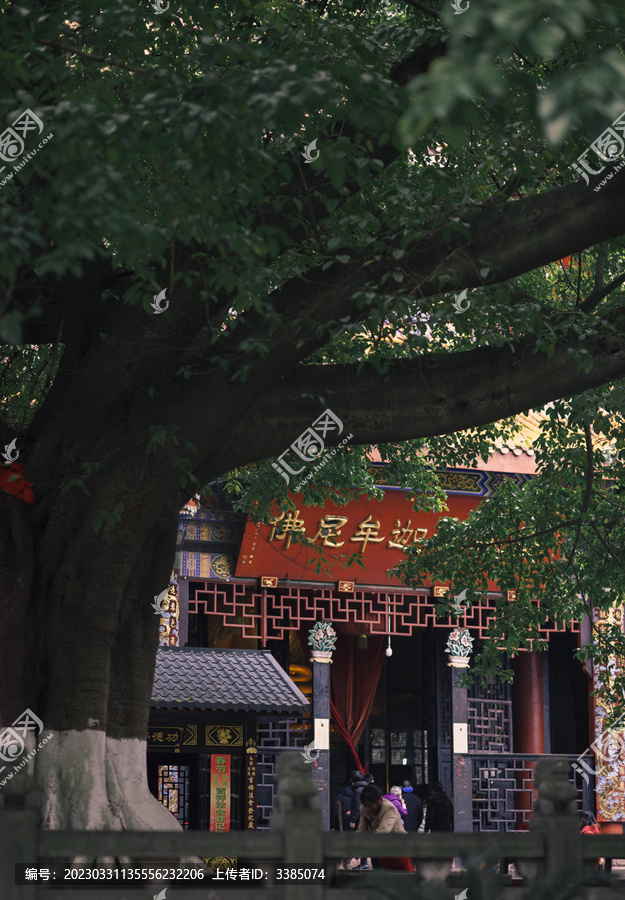 昭觉寺寺庙静物大门