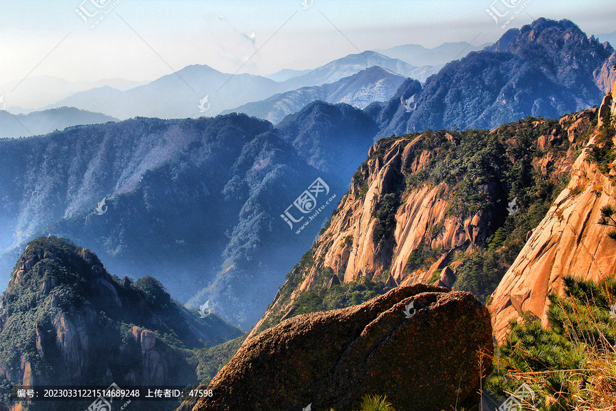 黄山山峰