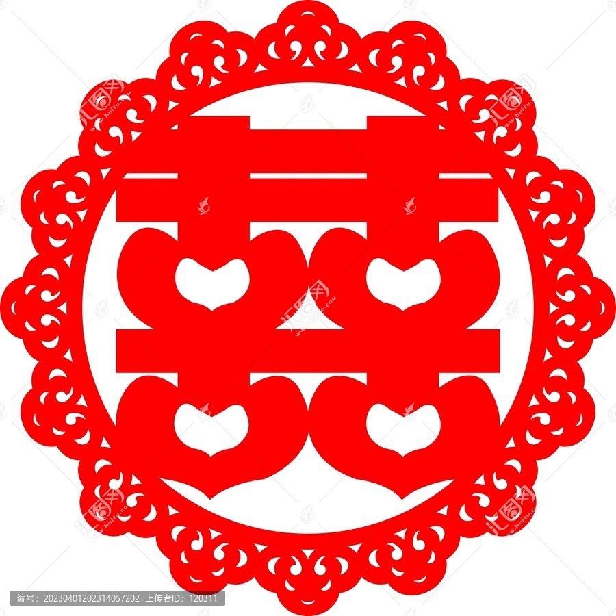 壓床喜字