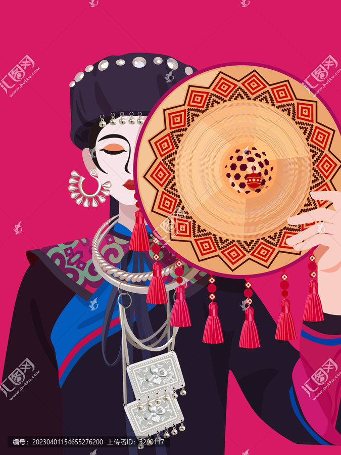 毛南族女孩