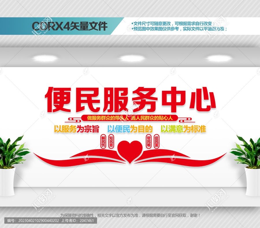 便民服務(wù)中心文化墻