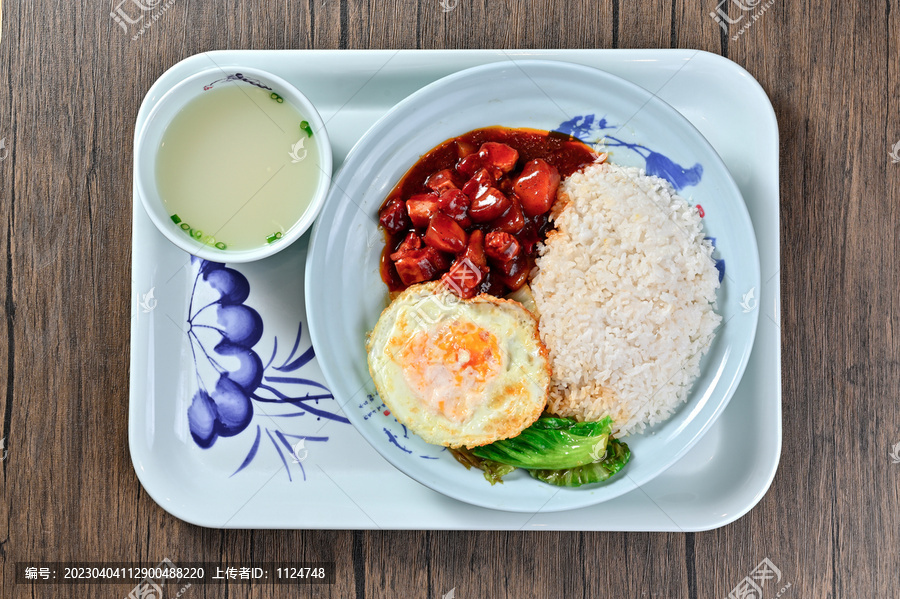 红烧肉饭套餐