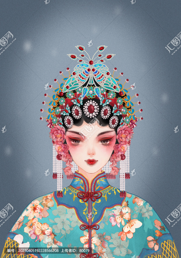 京劇花旦臉譜