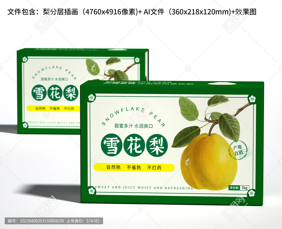 水果梨包裝