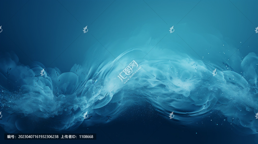 藍(lán)色煙霧波紋背景
