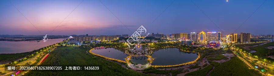 防城港夜景全景